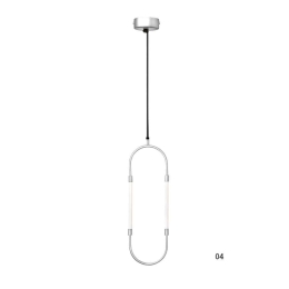 Φωτιστικό Οροφής Κρεμαστό 100-01369-04 7W LED 3000K 560Lm 20x63cm Silver Luma