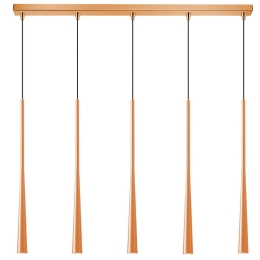 Φωτιστικό Οροφής - Ράγα 01371-12BR G9 100cm Copper Luma