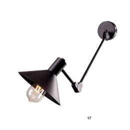 Φωτιστικό Τοίχου - Οροφής 100-01374-17 E27 20x70+cm Black Luma