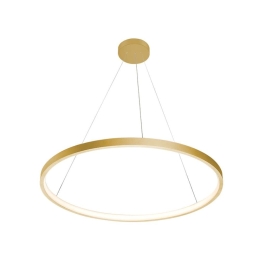 Φωτιστικό Οροφής Κρεμαστό 01377-04 D60cm 23W LED 3000K 1850Lm Gold Luma