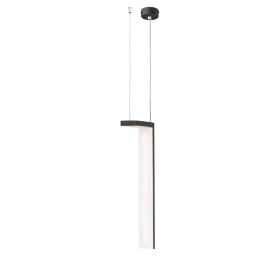 Φωτιστικό Οροφής Κρεμαστό 01380-03 6W LED 3000K 480Lm Black Luma