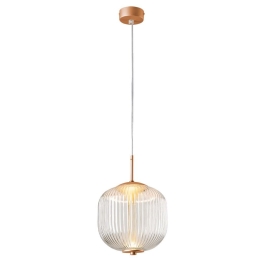 Φωτιστικό Οροφής Κρεμαστό 01385-04 5W LED 3000K 400Lm 20x30cm Copper Luma