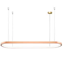Φωτιστικό Οροφής Κρεμαστό 01391 25x90x3cm 40W LED, 3000K 3200 Lm Copper Luma