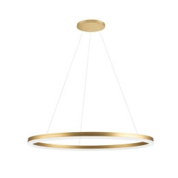 Φωτιστικό Οροφής Κρεμαστό 01400-06 D100cm 33W LED 3000K 2650Lm Gold Luma