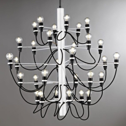 Φωτιστικό Οροφής - Πολυέλαιος 01168.31.2 30xE14 LED 80x80cm White Luma
