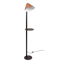 Φωτιστικό Δαπέδου 01472.10 E27 25x30x160cm Black-Copper Luma