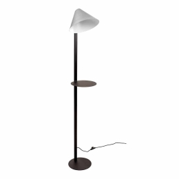 Φωτιστικό Δαπέδου 01472.10 E27 25x30x160cm Black-Silver Luma
