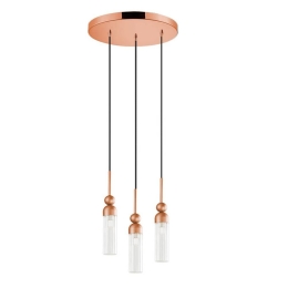 Φωτιστικό Οροφής Κρεμαστό 01480.07 3xG9 D.30cm Copper Luma