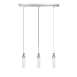 Φωτιστικό Οροφής - Ράγα 01480.07B 3xG9 70cm Silver Luma