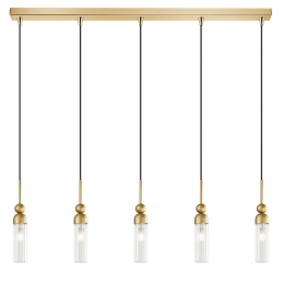 Φωτιστικό Οροφής - Ράγα 01480.12B 5xG9 100cm Gold Luma