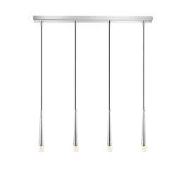 Φωτιστικό Οροφής - Ράγα 01487 4xG9 85cm Silver Luma