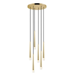 Φωτιστικό Οροφής Κρεμαστό 01487 6xG9 D.40cm Gold Luma