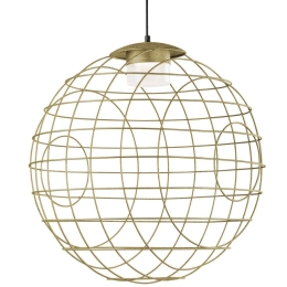 Φωτιστικό Οροφής Κρεμαστό 01488 GX53 10W LED 3000K D.80cm Oxidized Gold Luma