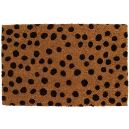 Πατάκι Εισόδου Dots 100031 38x1,5x58cm Brown-Black 35 X 58