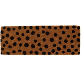 Πατάκι Εισόδου Dots 100032 28x1,5x78cm Brown-Black 28X78