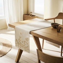 Runner Odelia 411 Beige Gofis Home 40x160 Βαμβάκι-Πολυέστερ