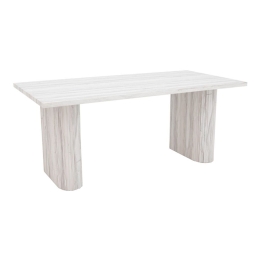Τραπέζι Loozir 101-000094 180x90x75cm White-Marble