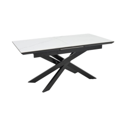 Τραπέζι Rogemi 101-000107 160-200x90x75cm Black-Grey