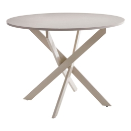 Τραπέζι Dammero 101-000114 Φ100x75cm Cream