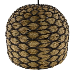 Φωτιστικό Οροφής 102400 46x46x36cm Natural-Black
