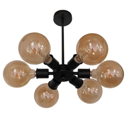 Φωτιστικό Οροφης Confor 01036 Black GloboStar Μέταλλο