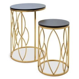 Ζιγκόν Zion I (Σετ 2Τμχ) 104-000008 39x50/29x40cm Gold-Black