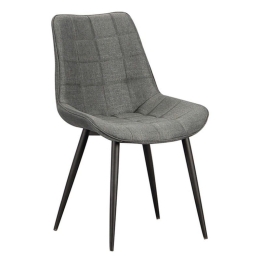 Καρέκλα Τραπεζαρίας Denis 11.1586.S (Σετ 4τμχ) 56Χ61Χ85cm Grey Μέταλλο,Ύφασμα