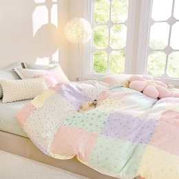 Σεντόνια Delight (Σετ 4τμχ) Multi Ρυθμός Υπέρδιπλo 230x260cm 100% Βαμβακοσατέν