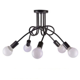 Φωτιστικό Οροφής Pauleli 01127 Black GloboStar Μέταλλο