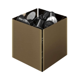 Θήκη Για Κάψουλες 116-002 13x13x13cm Bronze Pam&Co Ανοξείδωτο Ατσάλι