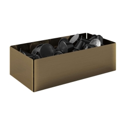 Θήκη Για Κάψουλες 117-002 25x13x7,5cm Bronze Pam&Co Ανοξείδωτο Ατσάλι