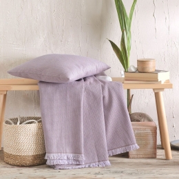 Ριχτάρι Silvana Lila Ρυθμός Πολυθρόνα 160x180cm Βαμβάκι-Πολυέστερ