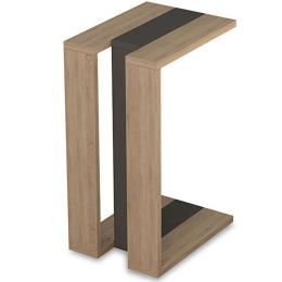 Βοηθητικό Τραπεζάκι Muju Φυσικό-Ανθρακί 40X30X57Cm 119-000768