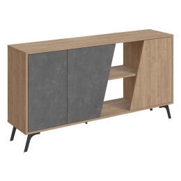 Μπουφές Hana 119-001128 150x35,5x82cm Natural-Anthracite