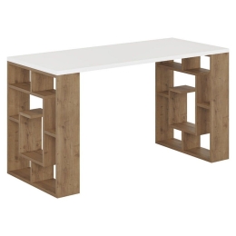 Γραφείο Labirent 119-001157 140x60x75cm White-Walnut