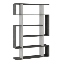 Βιβλιοθήκη MITO 119-001171 108,5x25,5x161cm White-Grey Antique