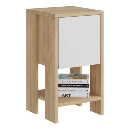 Κομοδίνο Ema 119-001218 30x30x55cm Natural-White