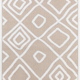 Σετ Χαλιά Κρεβατοκάμαρας 3Τμχ. Perla C837A1B Light Beige-Cream Ezzo SET(2 66X140&66X220) Πολυέστερ