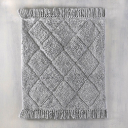 Ταπέτο Μπάνιου Gilma Grey Ρυθμός 50 X 80 100% Βαμβάκι