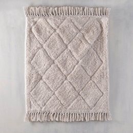 Ταπέτο Μπάνιου Gilma Beige Ρυθμός 60Χ90 100% Βαμβάκι