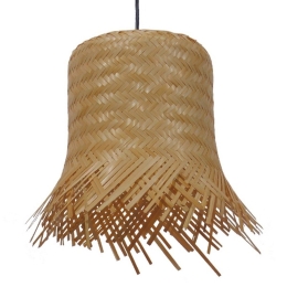 Φωτιστικό Οροφής Leegar 01201 Beige GloboStar Ψάθα