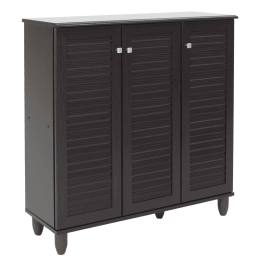 Παπουτσοθήκη-Ντουλάπι Santo 16 Ζεύγων Wenge 89,5X34,5X91,5Cm 123-000032 Μελαμίνη