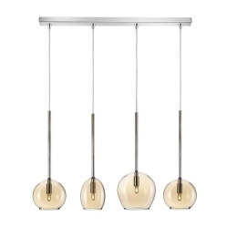Φωτιστικό Οροφής - Ράγα 01156-09BR G9 LED 85cm Amber Luma