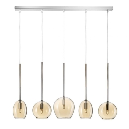 Φωτιστικό Οροφής - Ράγα 01156-12BR G9 LED 100cm Amber Luma