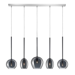 Φωτιστικό Οροφής - Ράγα 01156-12BR G9 LED 100cm Smoke Luma