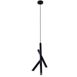 Φωτιστικό Οροφής Κρεμαστό 01463 9W LED 3000K 720Lm 24x55cm Satin Black Luma