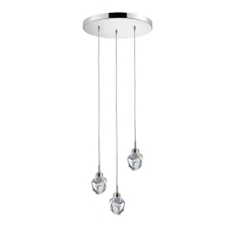 Φωτιστικό Οροφής Κρεμαστό 01464.07 3W 24V LED 3000K 240Lm/Each D30cm Clear Luma