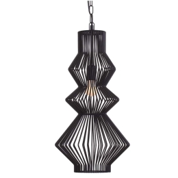 Φωτιστικό Οροφής Κρεμαστό 01248-05 E27 28x53cm Black Luma