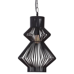 Φωτιστικό Οροφής Κρεμαστό 01248-08 E27 28x41cm Black Luma
