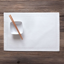 Σουπλά Inez 30Χ50 White Ρυθμός 30x50cm 100% Βαμβάκι